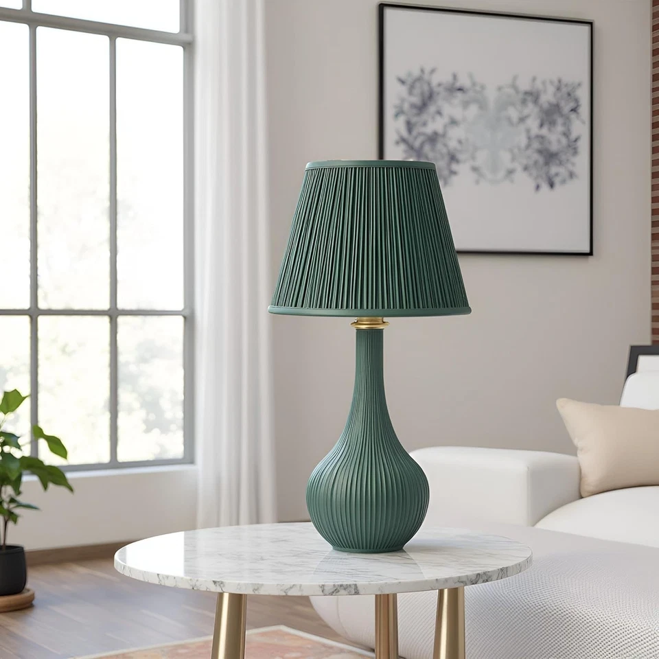 Aspen Creative 33053 Transitional Plisado Imperio Forma Araña Verde Foto 4 de 4