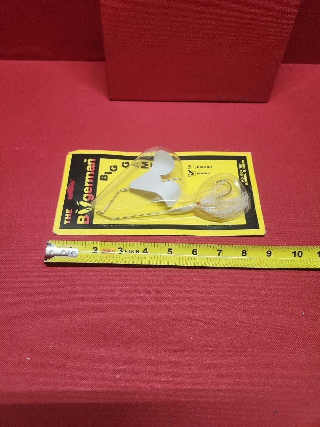 Vintage The Boogerman Big Game Buzzbait 1/2 oz New Orignal White / White Glimmer - Image 2