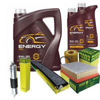 Mann Inspektionspaket Filterset 7L Mannol Energy 5W-30 FüR BMW E46 320I