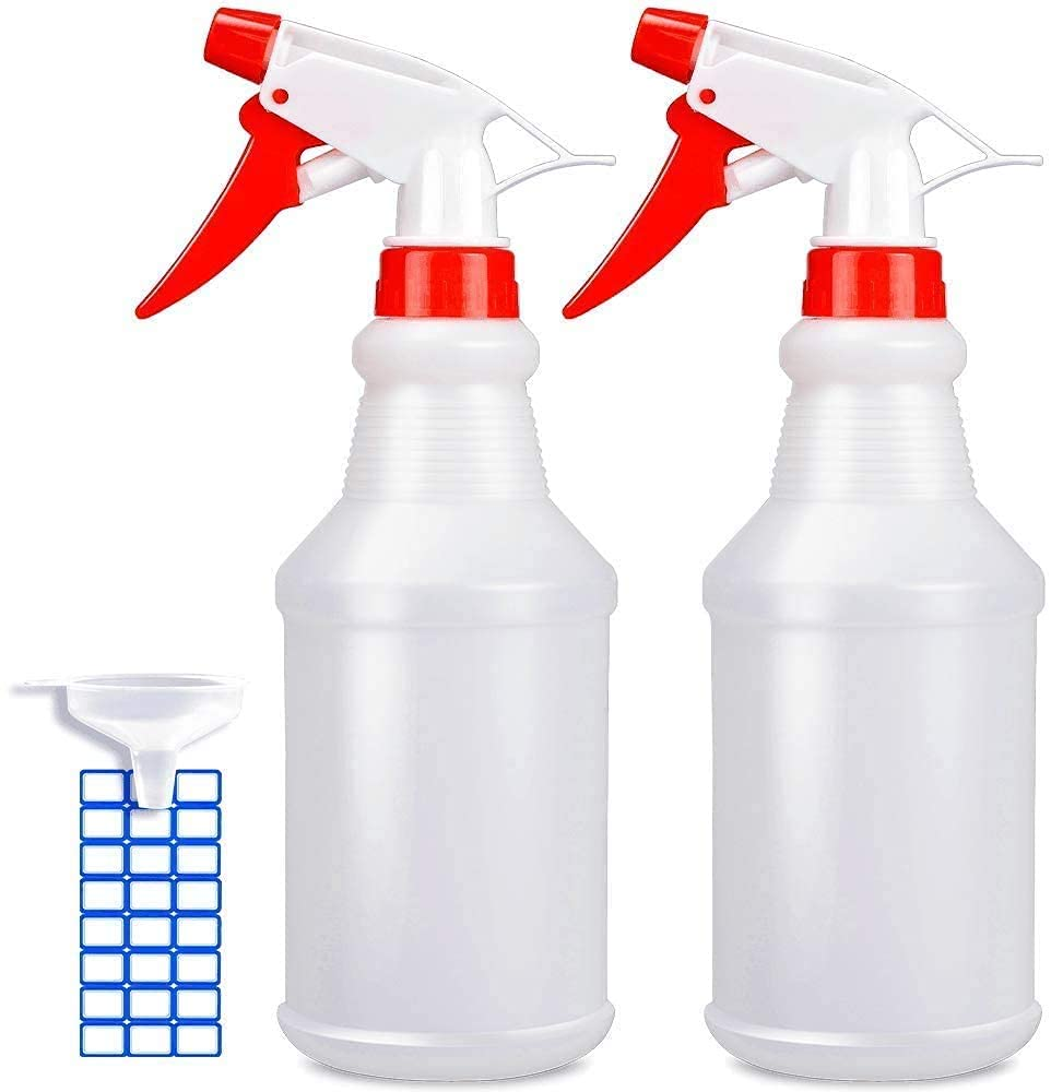 Johnbee 16Oz 2-Pack Adjustable Cleaning Spray Bottles