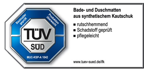 Blaue Badewanneneinlage Badewannenmatte rutschfest Antirutschmatte Badewanne - Bild 5 von 5