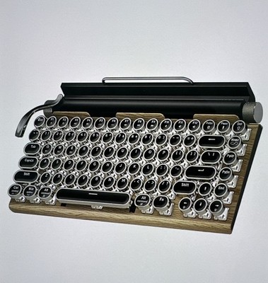 Taiahiro ML-981 Mechanical Keyboard, Bluetooth + Wired, Compact, Bronzed/Wood