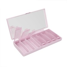 Weekly Pill Case, 7-Day Medicine Organizer with Mirror, Compact, Stylish and ...