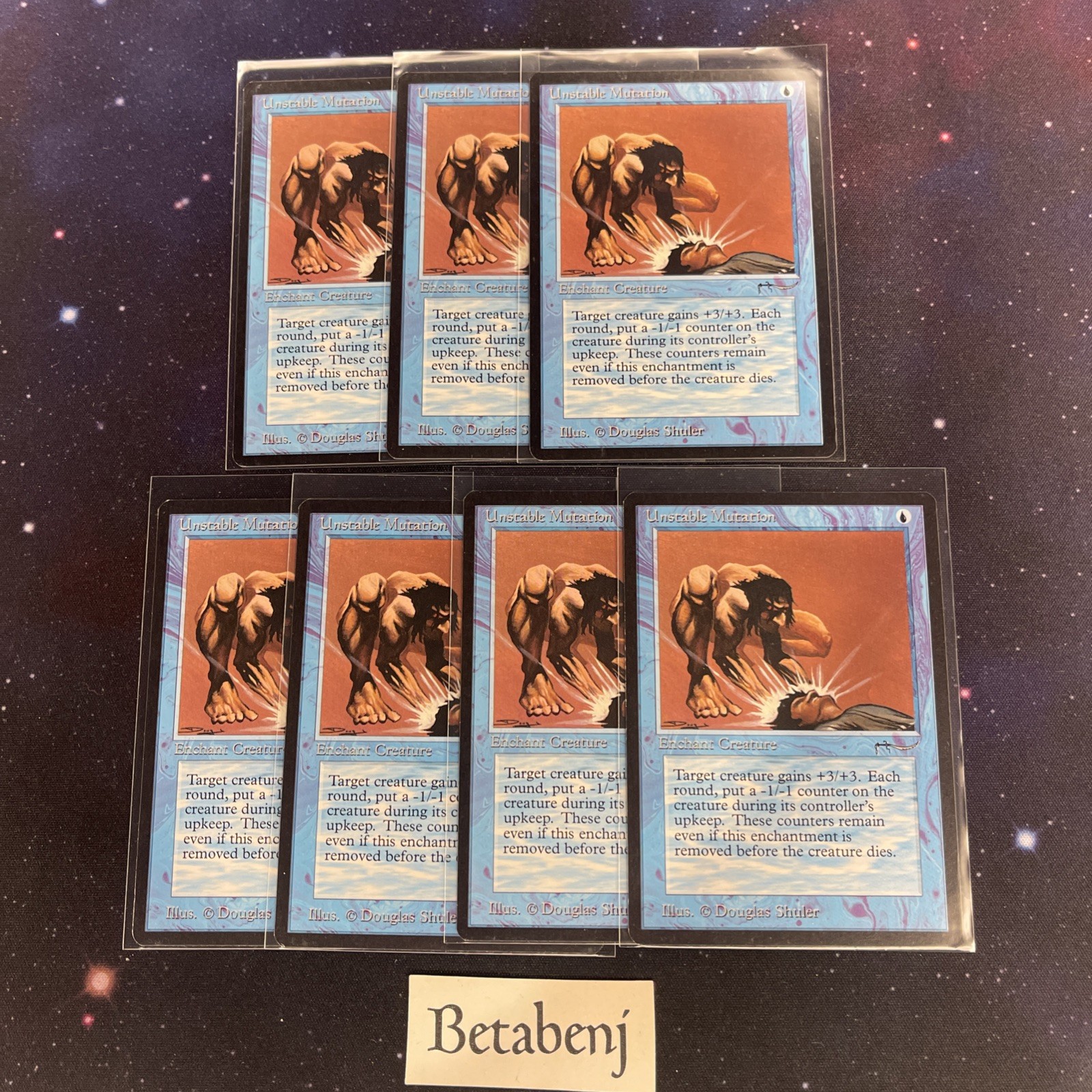 1x MTG Arabian Nights Unstable Mutation from Estate Collection