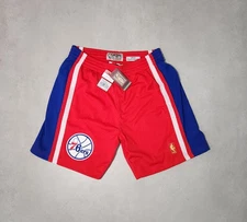 ~ NEW with Tags ~ 76ers Mitchell & Ness Shorts 1996-97 SIZE L Large Hardwood