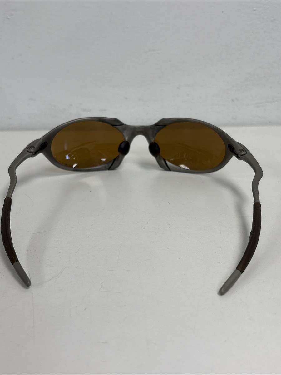 OAKLEY オークリー ロメオ シルバー ブラウンレンズ OAKLEY Romeo 040430 Brown Lens X-Metal Gold Iridium Titanium