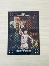 2007-08 Topps Chrome - Bob Pettit #18 X-Fractor /50
