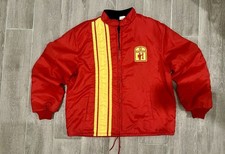 Vintage Racing Jacket Shell Oil Quilted Jacket Horizon Sportswear Sz L