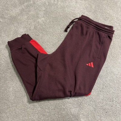 Adidas Multi Sport Pants Mens 3XL Aurora Ruby Burgundy Track Joggers JD8062 NWT