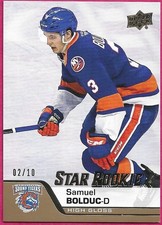 2020-21 Upper Deck AHL Hockey SAMUEL BOLDUC #169 Star Rookie 02/10 High Gloss