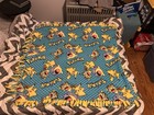 Handmade Pokemon Throw Blanket Blue & Yellow 44” X 48” — photo 1