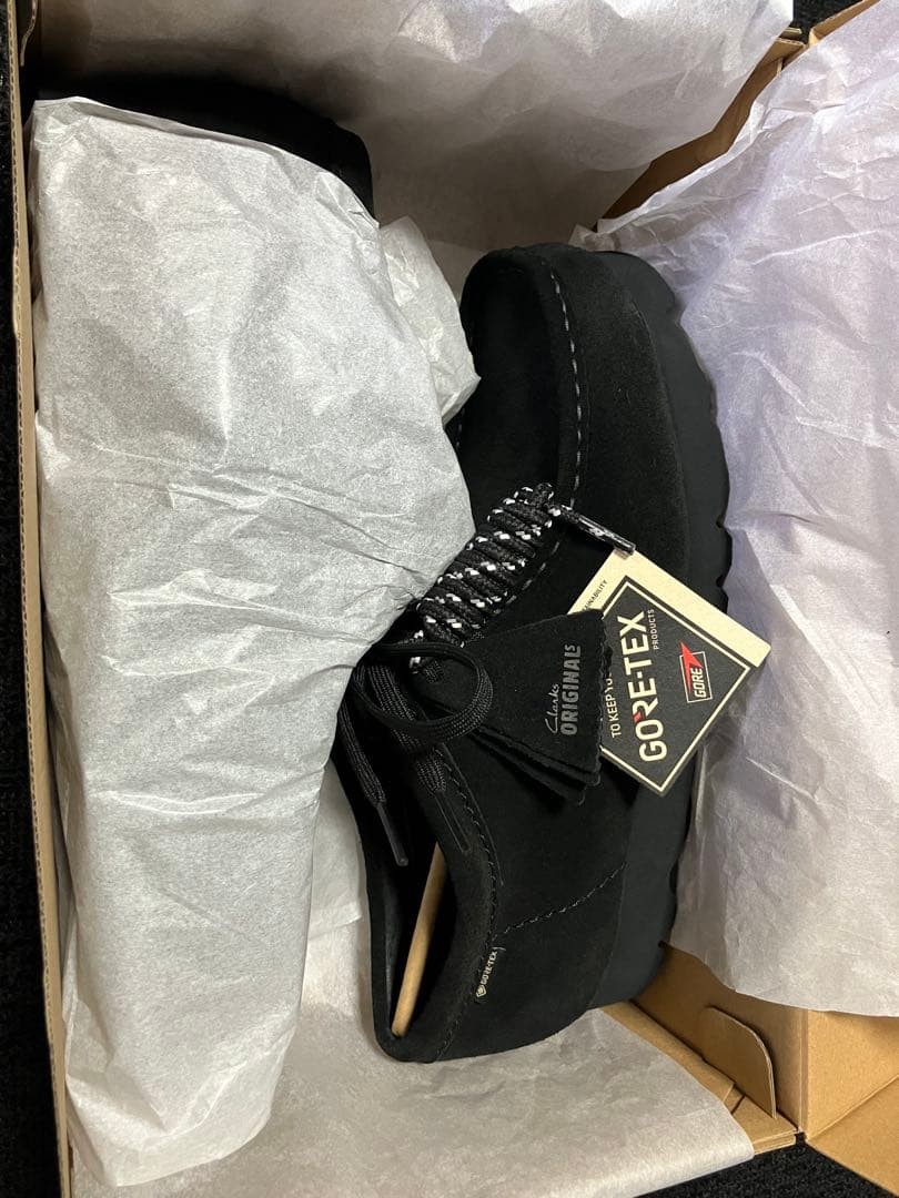 Clarks Wallabee GTX Black Suede Men's Shoes UK8/26cm New Unused | eBay