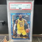 2025-26 Topps Chrome Sapphire LeBron James Base #127 PSA 8 LA Lakers NBA Card!