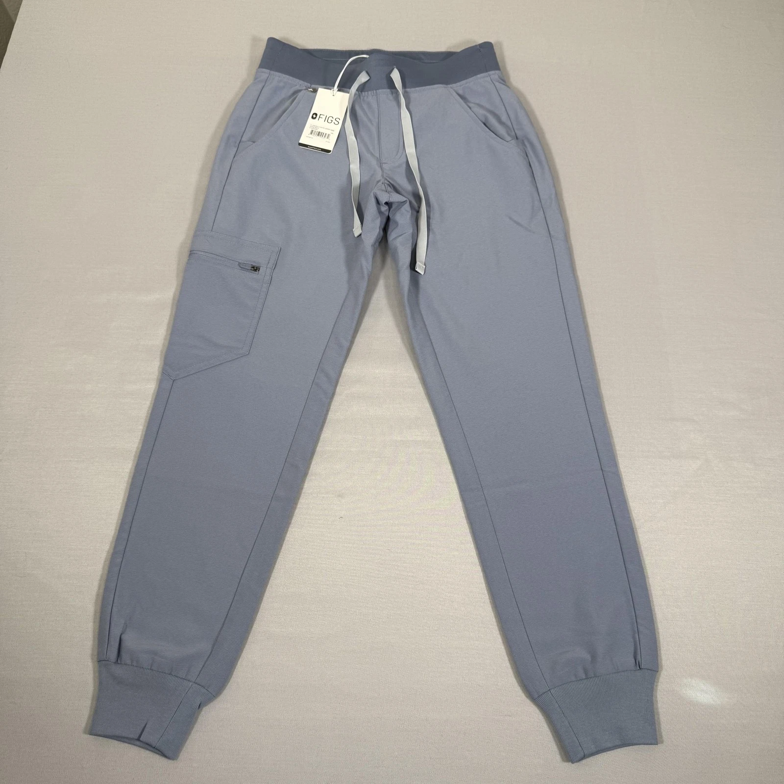 Figs Pants Womens XXS Petite Zamora 2.0 Jogger Blue Technical Scrubs New