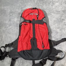 Vintage Burton AK47 Snowbaord Backpack Red/Black Front-Straps Waist Straps