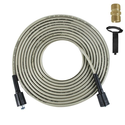 #ad 25 FT Pressure Washer Hose 1 4 Inch Kink Resistant Extension 2300 PSI M22 $31.82