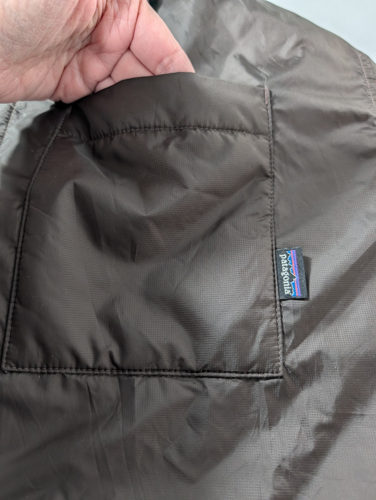 Patagonia Shirt Jacket Men XXL Brown PrimaLoft Insulated Lightweight Quilt Lined thumbnail 4