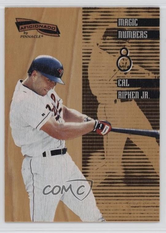 1996 Pinnacle Aficionado Magic Numbers Sample Cal Ripken Jr #8 HOF 8k7