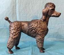 1956 HTF Hagen Renaker DW Gray Standing Poodle FIFI with Original Sticker