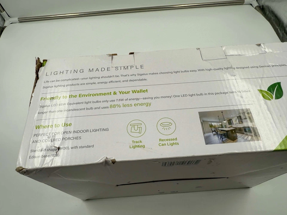 Sigalux LED Flood Lights Indoor, BR30 LED Bulb 65W Equivalent, Dimmable Reces... - Image 4 of 4