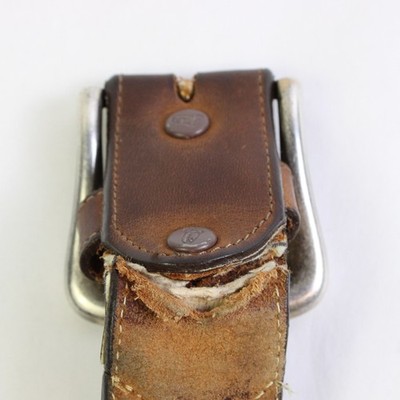 Justin Top Grain Cowhide Brown Leather Belt Western Style 166BD