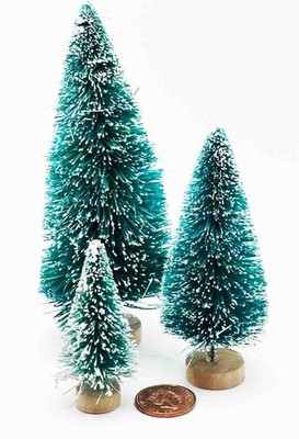 Puppenhaus Schnee Effekt Weihnachtsbaum Set Maßstab 1:12 Weihnachten Zubehör tumdee
