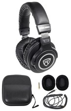 Rockville PRO-M50 Studio Monitoring Headphones, 40mm Neodymium mediam, Black