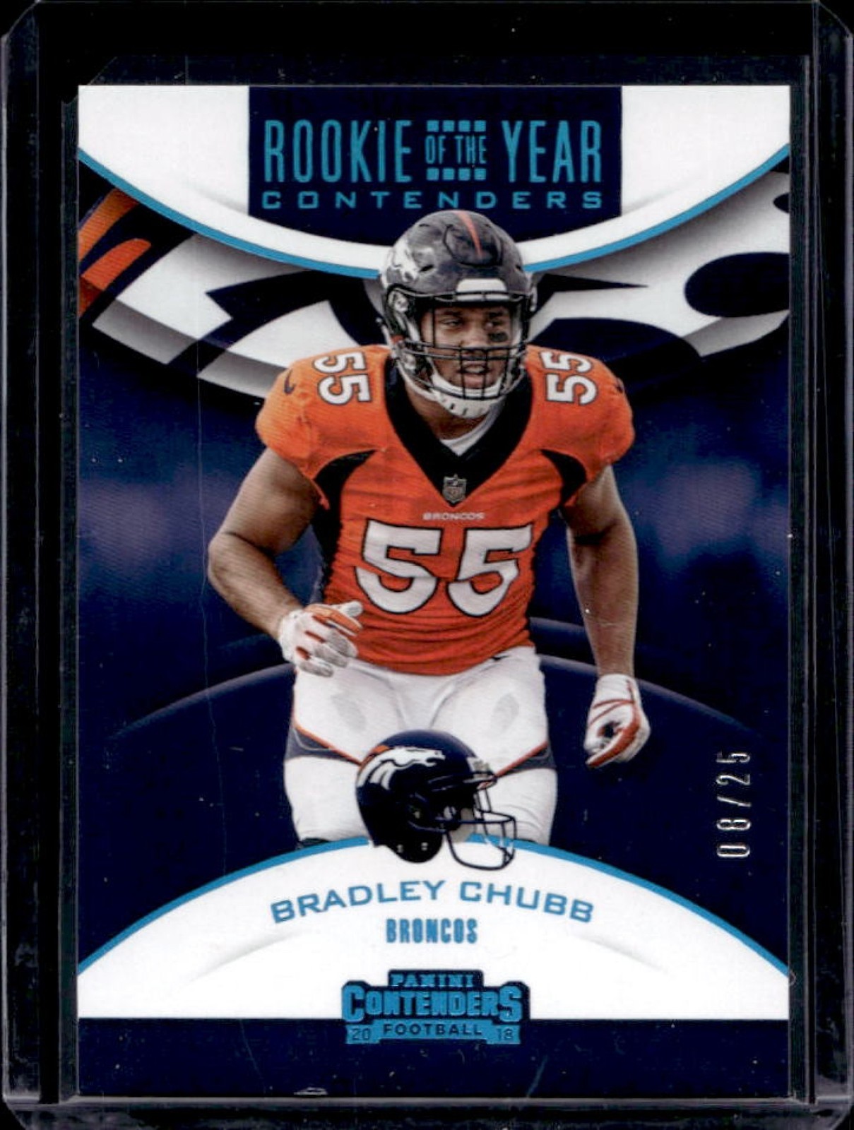 Bradley Chubb Panini Contenders Optic Rookie of the Year Contenders Autographs #RYABC Base