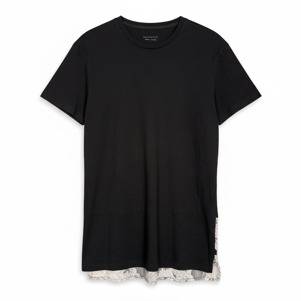 T-shirt à manches courtes. Col rond, collection Basic. Jusqu'au 8XL