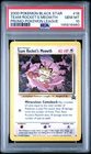 2000 POKEMON PROMO BLACK STAR POKEMON LEAGUE #18 TEAM ROCKET'S MEOWTH PSA 10