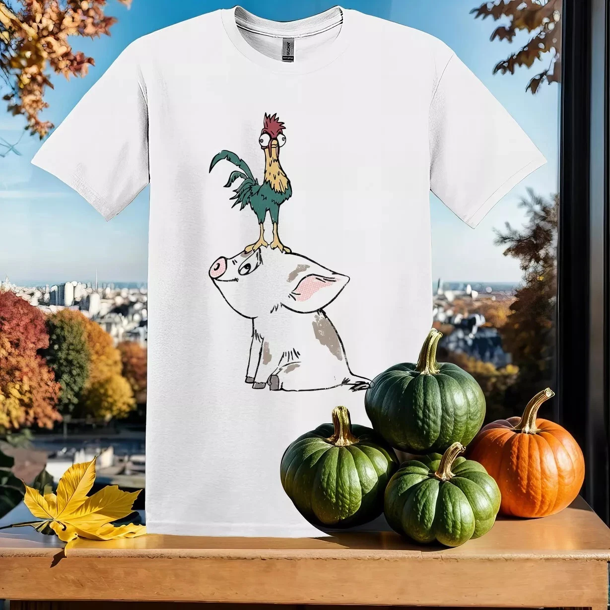 Moana Hei Hei Standing T-Shirt for Men, Women, Gift for Friends