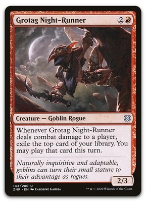 Grotag Night-Runner #143 (LP) Zendikar Rising ZNR Magic MTG