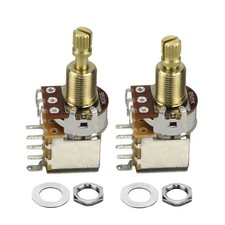 2PCS B500K Guitar Push-Push Copper Potentiometer Tone Audio Control  Long Shaft