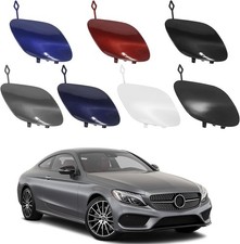 Front Bumper Tow Hook Cover for Mercedes-Benz W205 C Blue Right Passenger Side