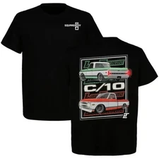 Chevy C10 Truck T-Shirt, Classic Pickup Squarebody Graphic Tee