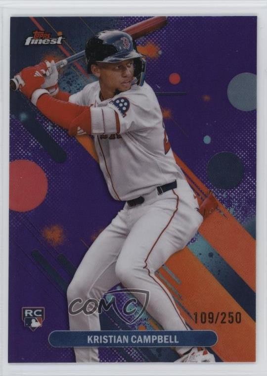 2025 Topps Finest Common Purple Refractor 109/250 Kristian Campbell #98 11o2
