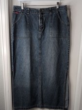 UNIONBAY Vintage 80s 90s 100 Cotton Denim Skirt Size 13