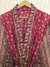 Pure Silk Pink kimono Long Robe Gown Girl's Woman Silk Kimono KMO5481