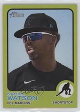 2022 Topps Heritage Minor League Edition Kahlil Watson #203 g6p