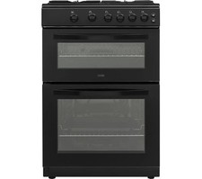 TieDex UK LOGIK LFTG60B22 60 cm Gas Cooker - Black TieDex