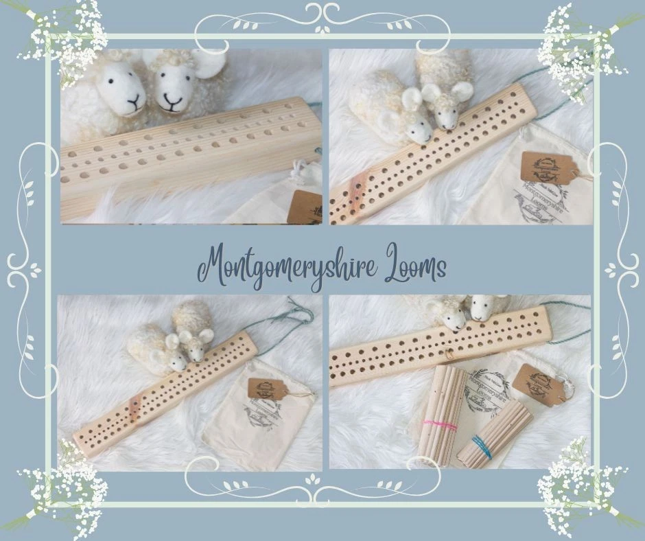 Telar de clavija 3 filas tejido lana polar, alfombra, estera, cama para mascotas, cojín de asiento hecho a mano 60 cm Foto 2 de 4