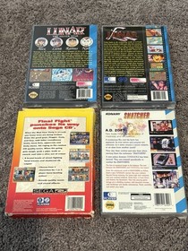 Sega CD Lot Snatcher Lunar Silver Star Eternal Blue Final Fight READ LISTING