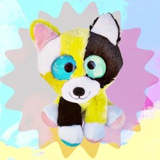 Peluche Wild Republic Wonky Cat Bye Bye Kitty 6,5" juguete suave ojos grandes brillantes #I-11