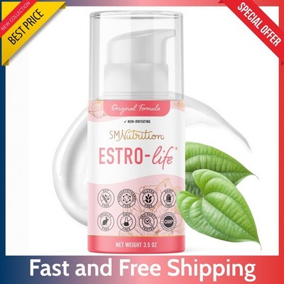Estro Life Skin Cream 3.5 oz - Estriol Vitamin A Soy Free Non GMO 84 Apps Pump..