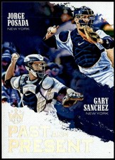 2018 Panini Diamond Kings #PP15 Gary Sanchez / Jorge Posada Past and Present E1