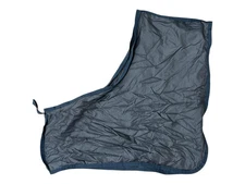 Shires Anti-Rub Blanket Bib - Gray/Navy - X-Full - USED