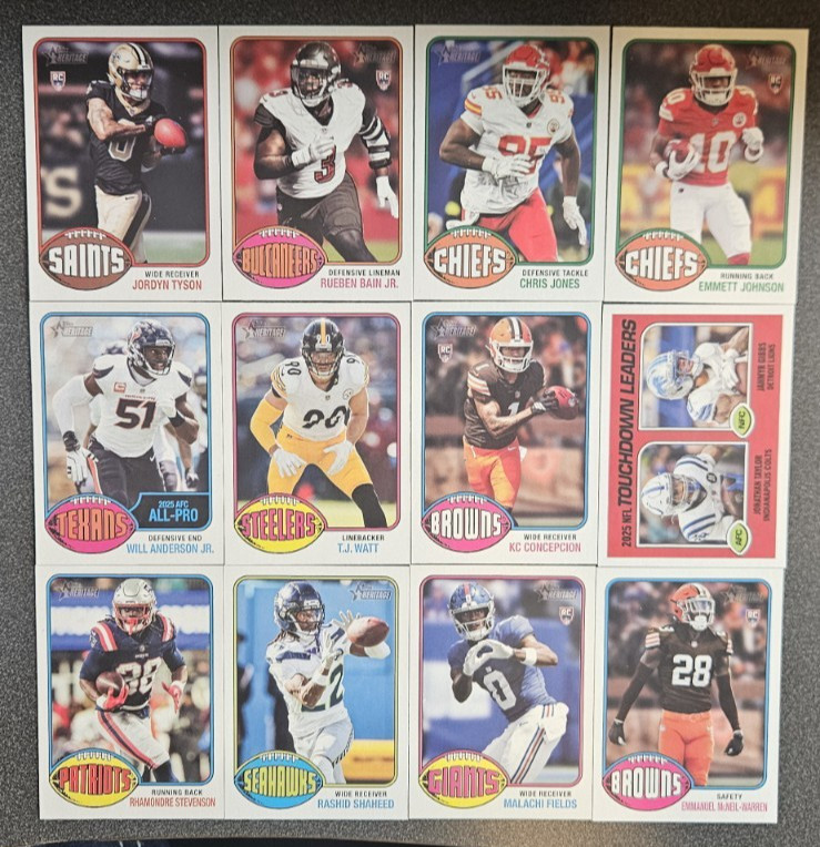 2026 TOPPS HERITAGE FOOTBALL 1-199 