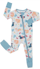 Baby Viscose from Bamboo Pajamas- Infant Unisex Footless 2 Way Zipper NEW 6-12M