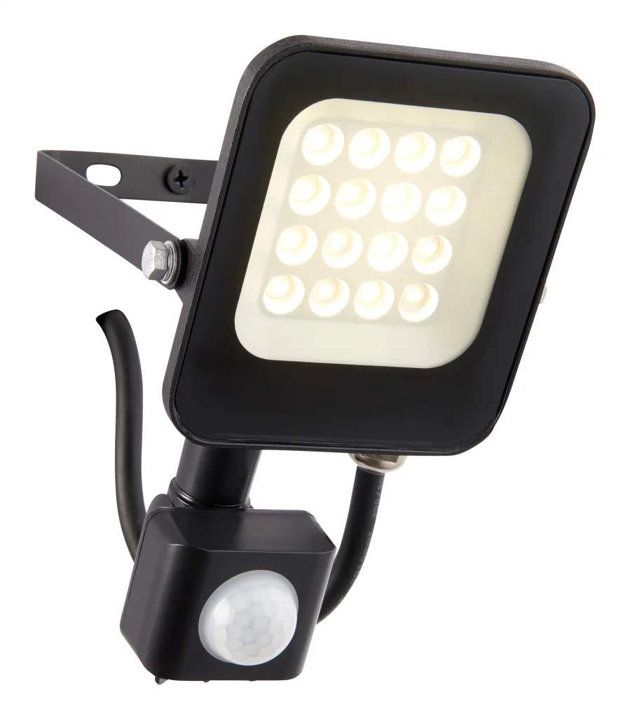 Outdoor Light Black Guard 10w LED Floodlight IP65 900lm 4000K Cool White