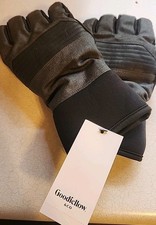 Goodfellow NWT M/L Gray Mens Insulated Gloves Hook/Loop Cuffs MSRP 25